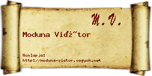 Moduna Viátor névjegykártya